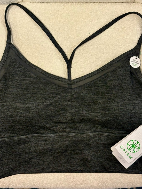 GAIAM Other - GAIAM Charcoal Heather Light Support Strappy Sports Bralette